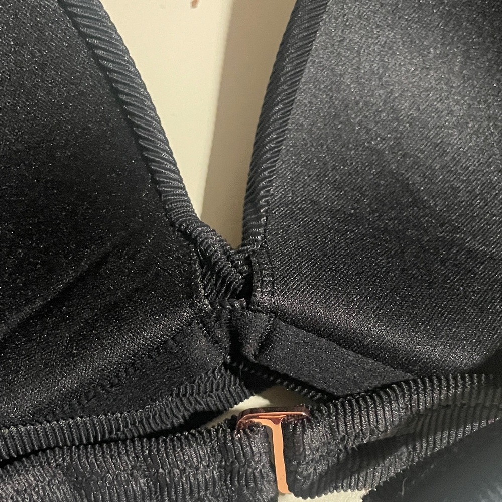 Shade & Shore Black Ribbed Bikini Top - Picture 8 of 8